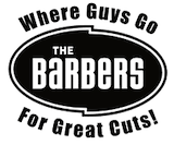 The Barbers logo - Where Guys Go for Great Cuts!